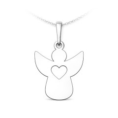 Strieborný prívesok anjel