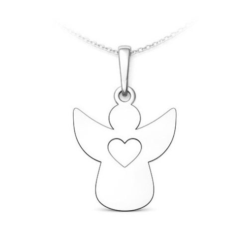 Strieborný prívesok anjel