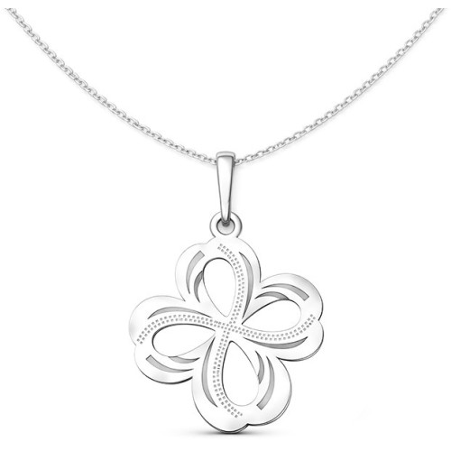 Strieborný prívesok štvorlístok