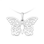 Strieborný prívesok motýľ