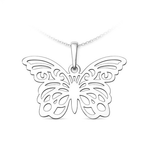 Strieborný prívesok motýľ