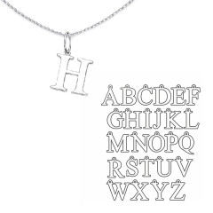 Strieborný prívesok abeceda - Písmeno