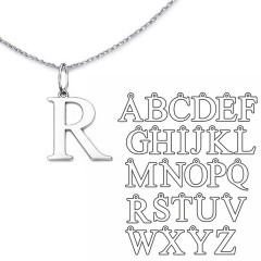 Strieborný prívesok - Písmeno