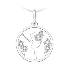 Strieborný prívesok víla