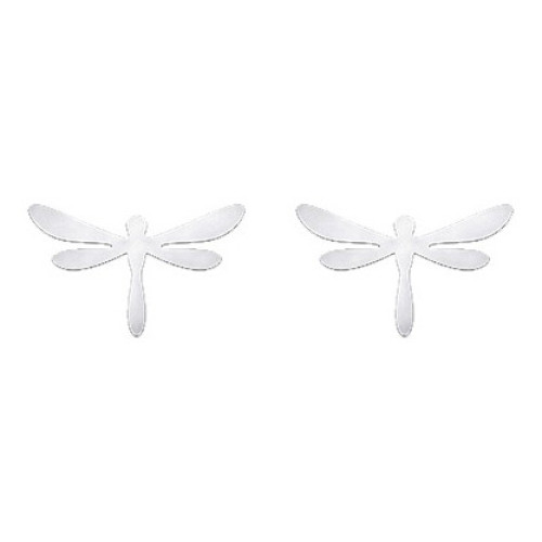 Strieborné náušnice vážky