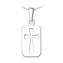 Prívesok veľký kríž v obdĺžniku