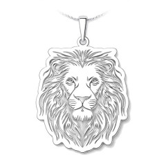 Strieborný prívesok lev