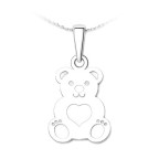 Strieborný prívesok medveď