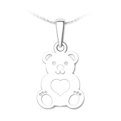 Strieborný prívesok medveď