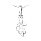 Strieborný prívesok korytnačka