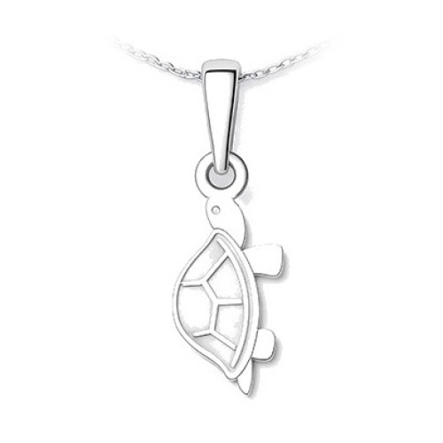 Strieborný prívesok korytnačka