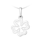 Strieborný prívesok štvorlístok