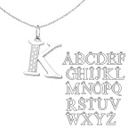 Strieborný prívesok písmeno abecedy