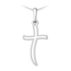 Strieborný prívesok kríž