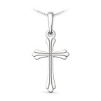 Strieborný prívesok kríž
