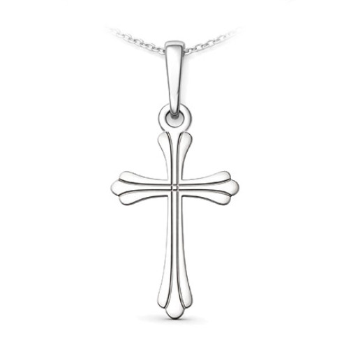 Strieborný prívesok kríž