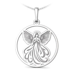 Strieborný prívesok anjel