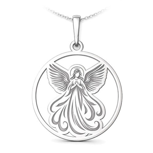 Strieborný prívesok anjel