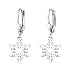 Strieborné náušnice vločky