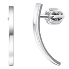 Strieborné náušnice línie