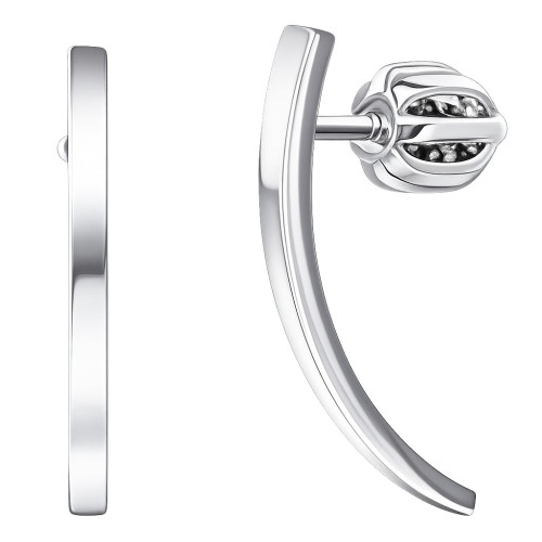 Strieborné náušnice línie