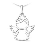 Strieborný prívesok anjelik