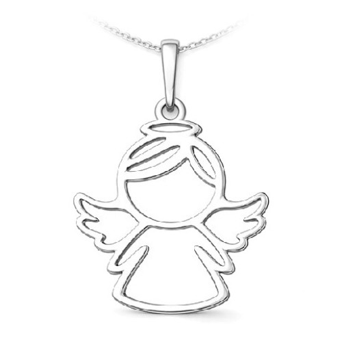 Strieborný prívesok anjelik