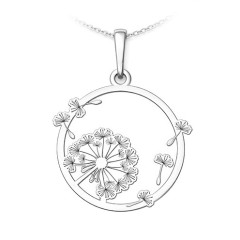 Strieborný prívesok púpava