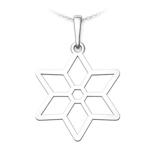 Strieborný prívesok hviezda