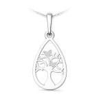 Strieborný prívesok strom života v kvapke