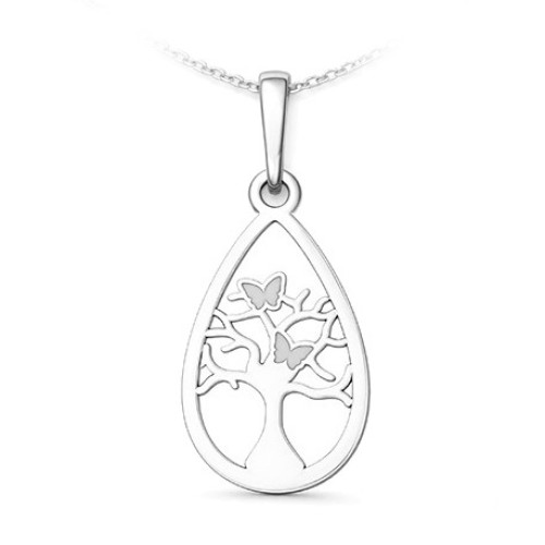 Strieborný prívesok strom života v kvapke