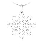 Strieborný prívesok vločka