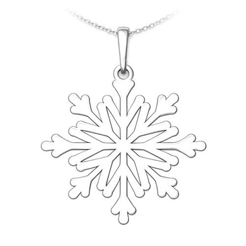Strieborný prívesok vločka
