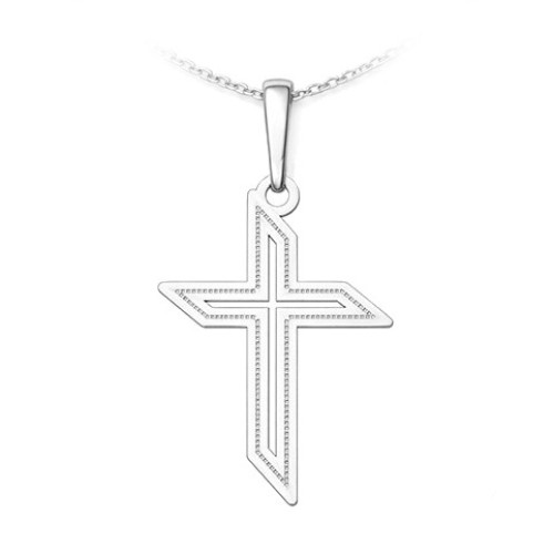 Strieborný prívesok kríž