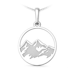 Strieborný prívesok hory