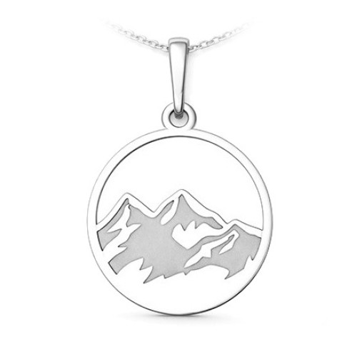 Strieborný prívesok hory