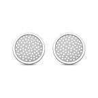 Strieborné náušnice placky