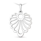 Strieborný prívesok vejár