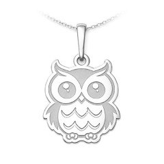 Strieborný prívesok sova