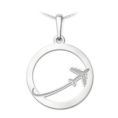 Strieborný prívesok lietadlo