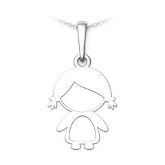 Strieborný prívesok holka