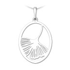 Strieborný prívesok ginkgo biloba