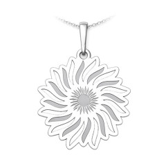 Strieborný prívesok slnečný kvet