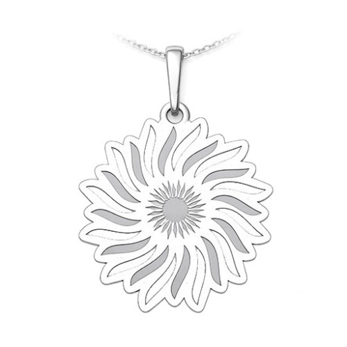 Strieborný prívesok slnečný kvet