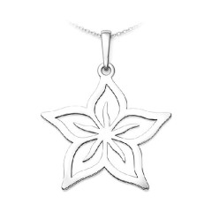 Strieborný prívesok kvet