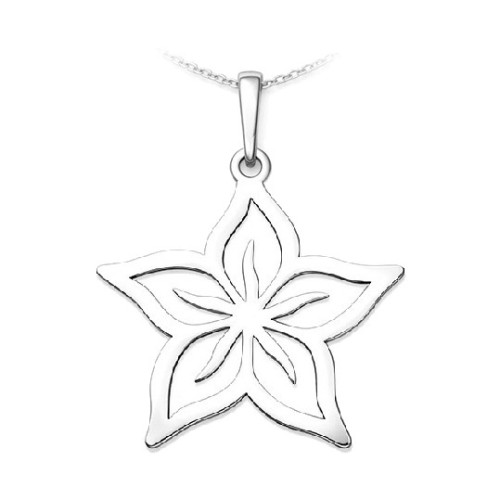 Strieborný prívesok kvet