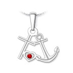 Strieborný prívesok viera, nádej a láska