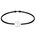 Šnúrkový náramok labka so psom a mačkou