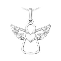 Strieborný prívesok anjel