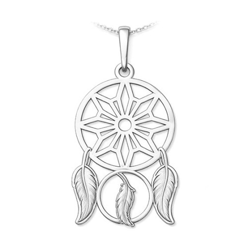 Strieborný prívesok lapač snov